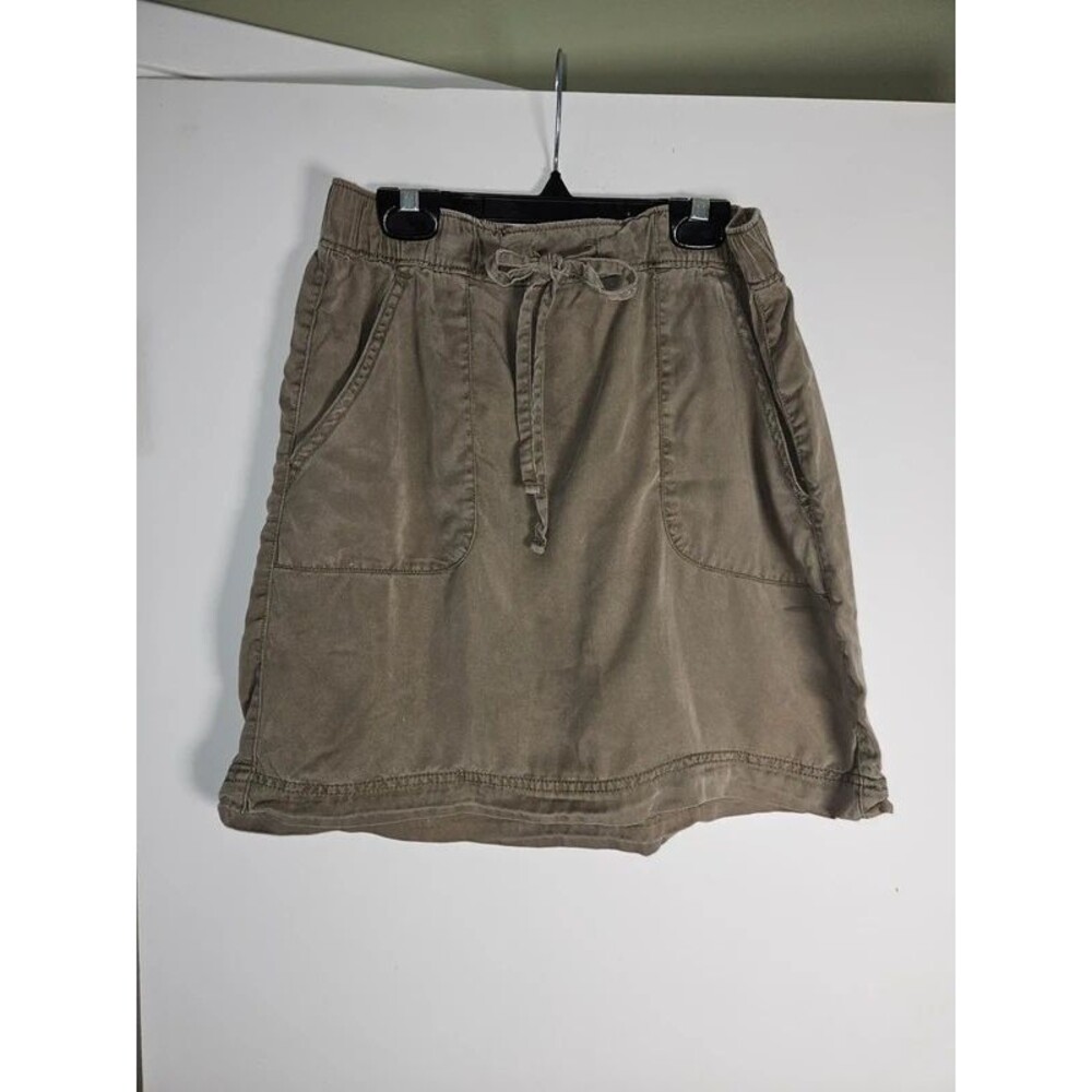C&C California Lyocell Olive Mini Skirt Small